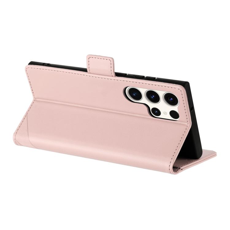 For Samsung Galaxy S23 Ultra 5G Embossed Multi-functional Side Suction Wallet Retro Leather Phone Case
