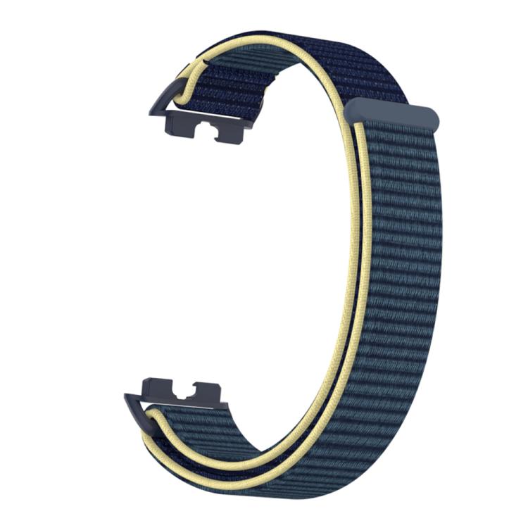 For Huawei Band 10 / 9 / 8 Plastic Connector Nylon Loop Hook and Loop Fastener Watch Band