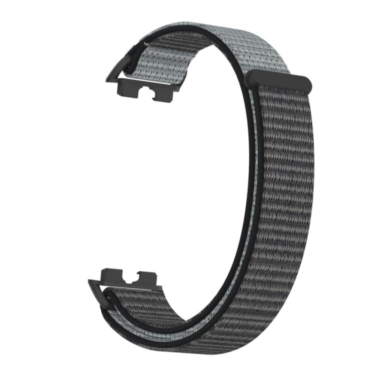 For Huawei Band 10 / 9 / 8 Plastic Connector Nylon Loop Hook and Loop Fastener Watch Band