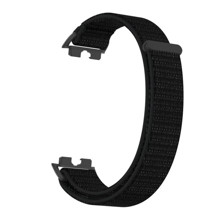 For Huawei Band 10 / 9 / 8 Plastic Connector Nylon Loop Hook and Loop Fastener Watch Band