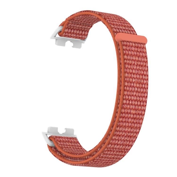 For Huawei Band 10 / 9 / 8 Plastic Connector Nylon Loop Hook and Loop Fastener Watch Band
