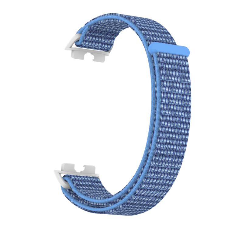For Huawei Band 10 / 9 / 8 Plastic Connector Nylon Loop Hook and Loop Fastener Watch Band