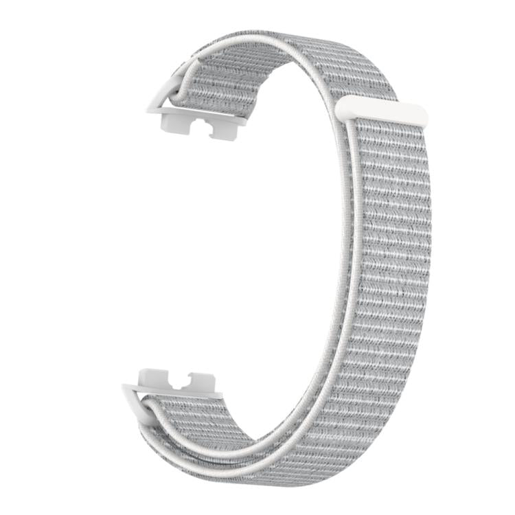 For Huawei Band 10 / 9 / 8 Plastic Connector Nylon Loop Hook and Loop Fastener Watch Band