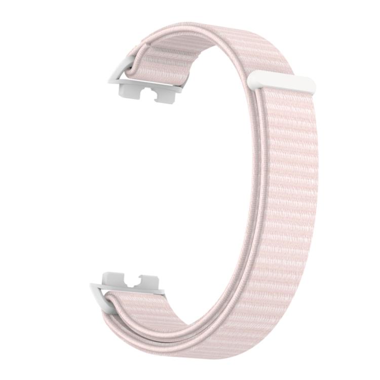 For Huawei Band 10 / 9 / 8 Plastic Connector Nylon Loop Hook and Loop Fastener Watch Band