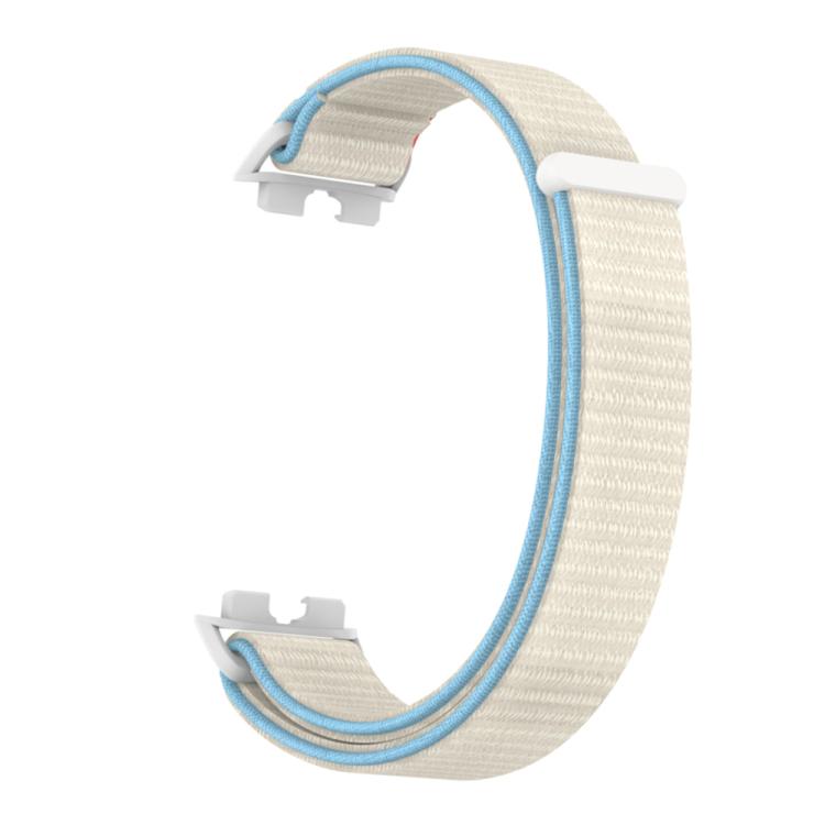 For Huawei Band 10 / 9 / 8 Plastic Connector Nylon Loop Hook and Loop Fastener Watch Band