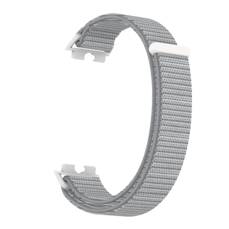 For Huawei Band 10 / 9 / 8 Plastic Connector Nylon Loop Hook and Loop Fastener Watch Band