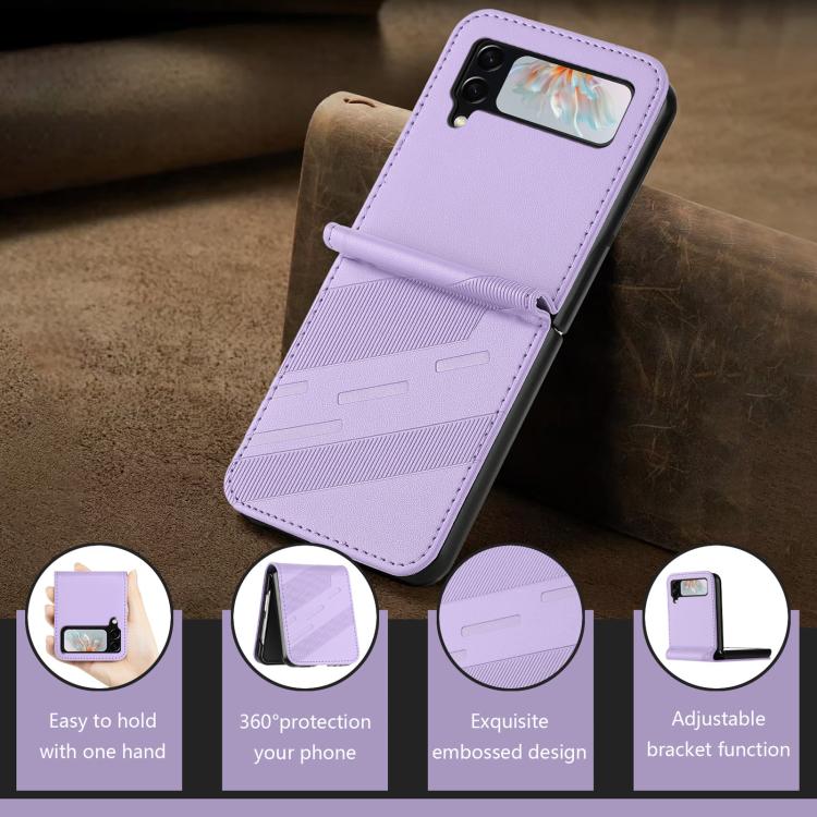 For Samsung Galaxy Z Flip3 5G Embossed Multi-functional Wallet Retro Leather Phone Case