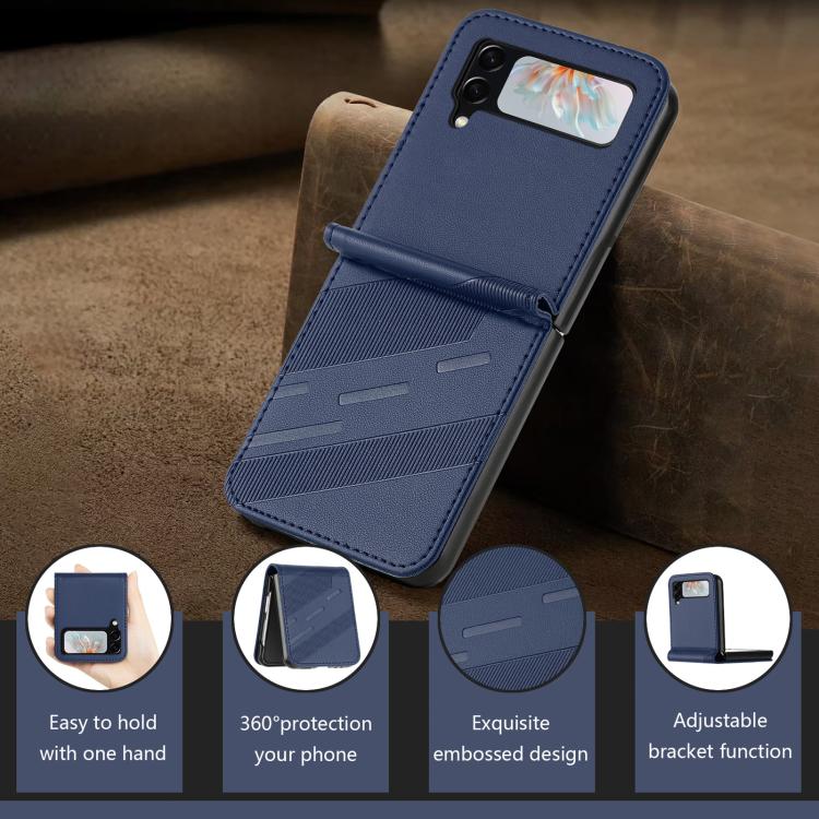 For Samsung Galaxy Z Flip3 5G Embossed Multi-functional Wallet Retro Leather Phone Case