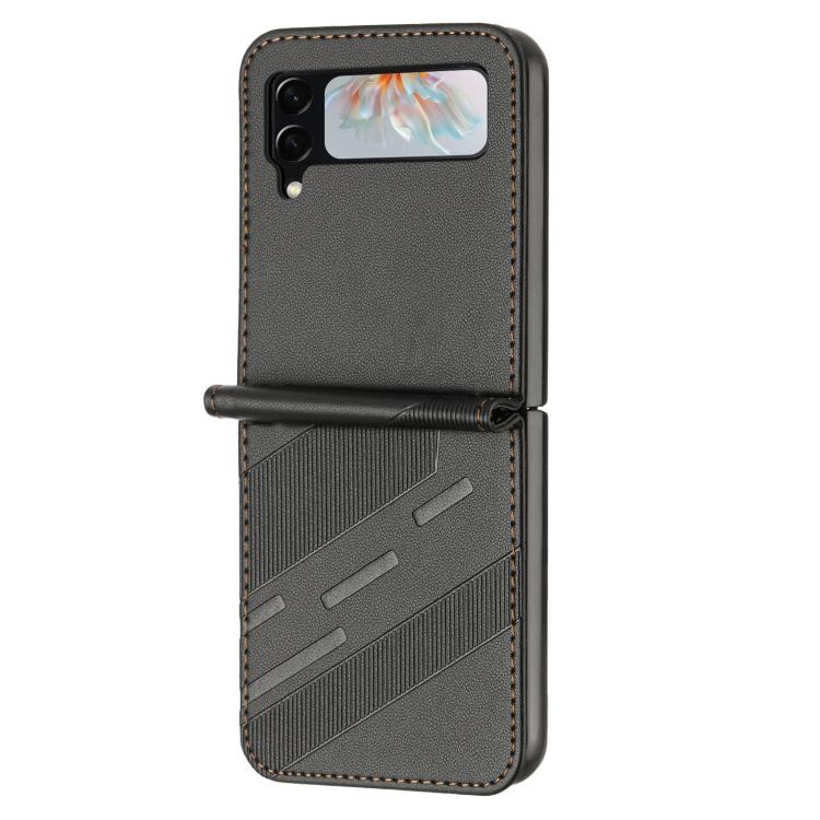 For Samsung Galaxy Z Flip4 5G Embossed Multi-functional Wallet Retro Leather Phone Case