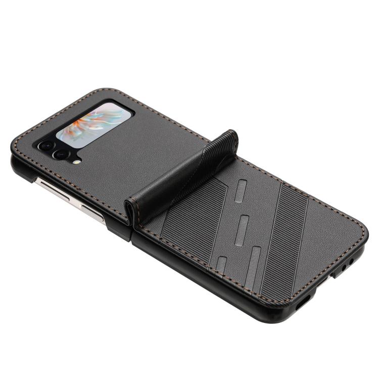 For Samsung Galaxy Z Flip4 5G Embossed Multi-functional Wallet Retro Leather Phone Case