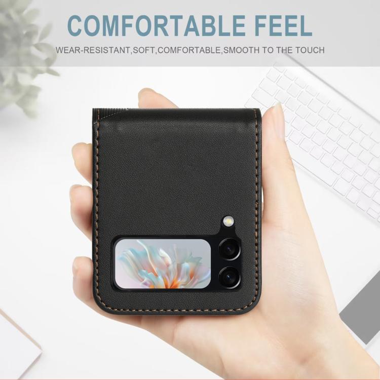 For Samsung Galaxy Z Flip4 5G Embossed Multi-functional Wallet Retro Leather Phone Case