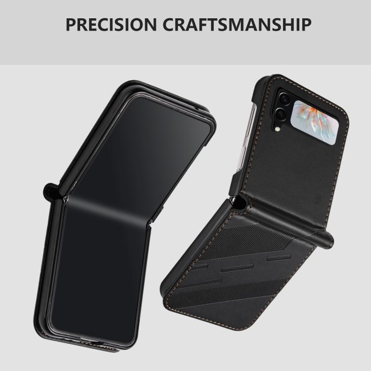 For Samsung Galaxy Z Flip4 5G Embossed Multi-functional Wallet Retro Leather Phone Case