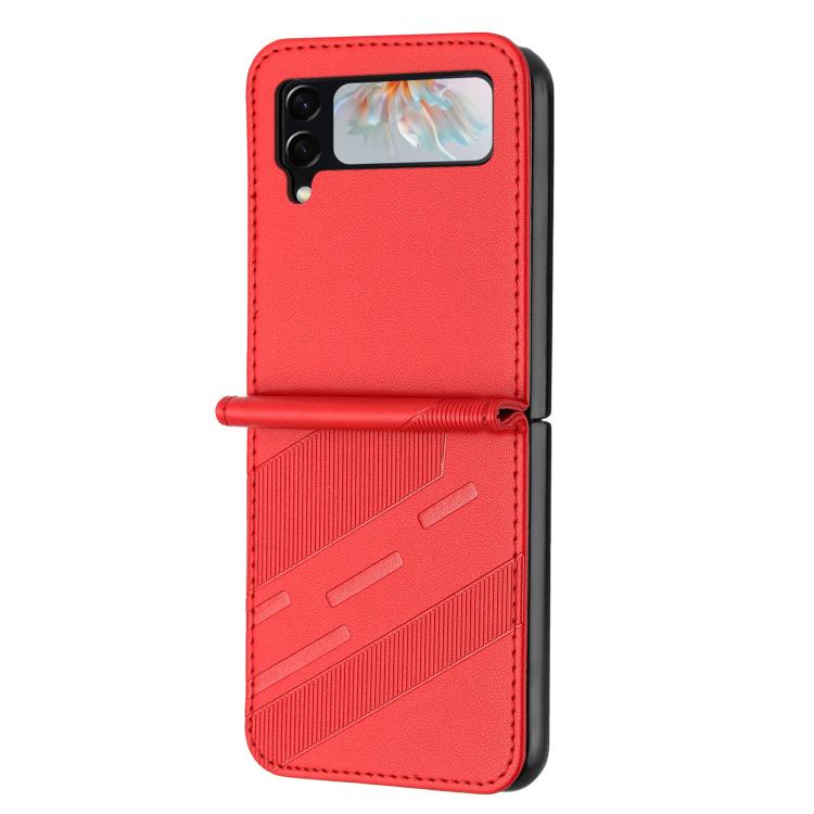 For Samsung Galaxy Z Flip4 5G Embossed Multi-functional Wallet Retro Leather Phone Case
