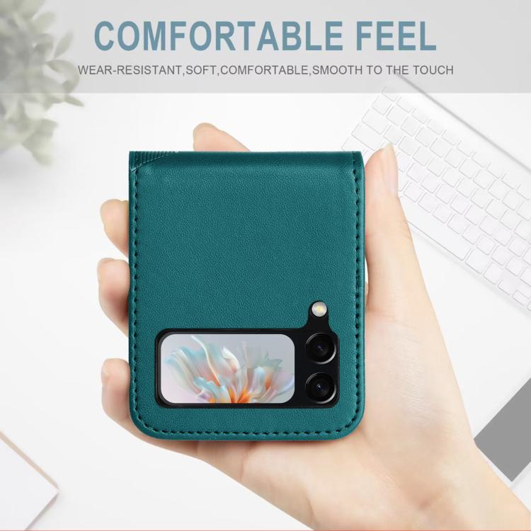 For Samsung Galaxy Z Flip4 5G Embossed Multi-functional Wallet Retro Leather Phone Case