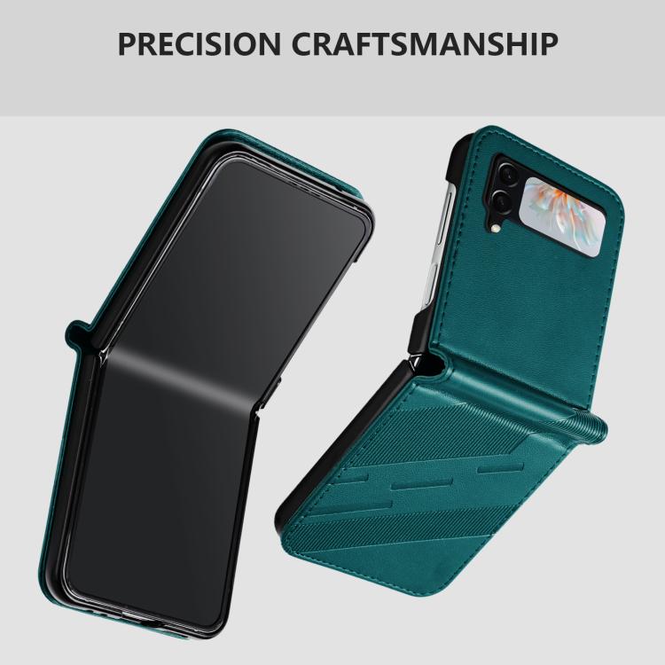 For Samsung Galaxy Z Flip4 5G Embossed Multi-functional Wallet Retro Leather Phone Case