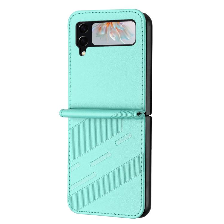 For Samsung Galaxy Z Flip4 5G Embossed Multi-functional Wallet Retro Leather Phone Case