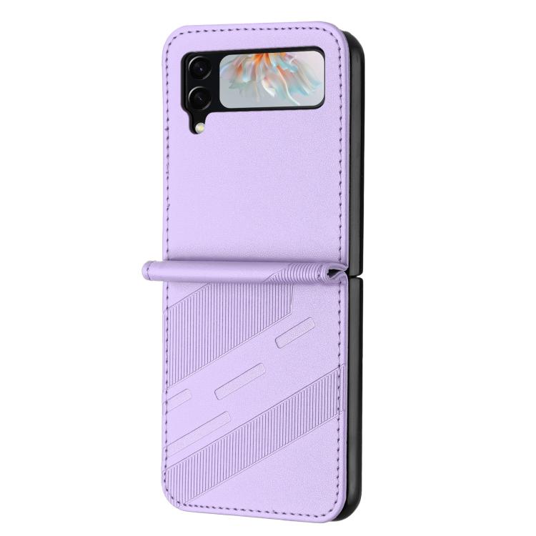 For Samsung Galaxy Z Flip4 5G Embossed Multi-functional Wallet Retro Leather Phone Case