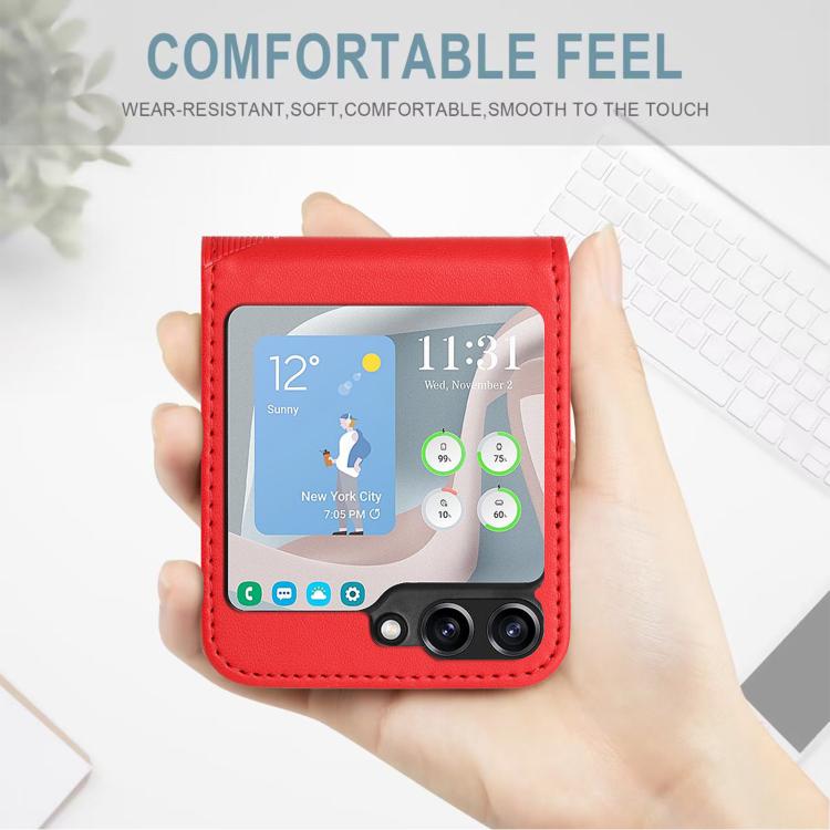 For Samsung Galaxy Z Flip5 5G Embossed Multi-functional Wallet Retro Leather Phone Case