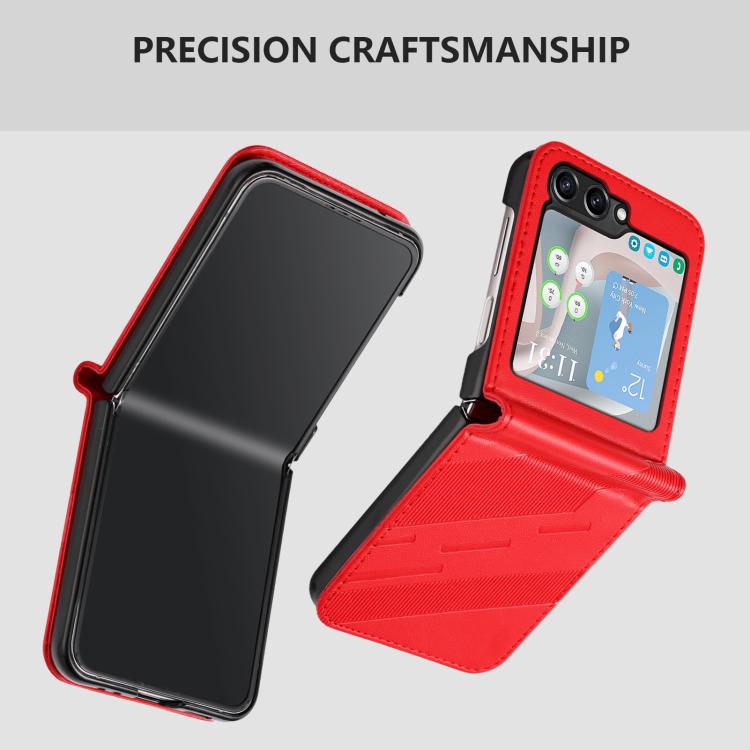 For Samsung Galaxy Z Flip5 5G Embossed Multi-functional Wallet Retro Leather Phone Case