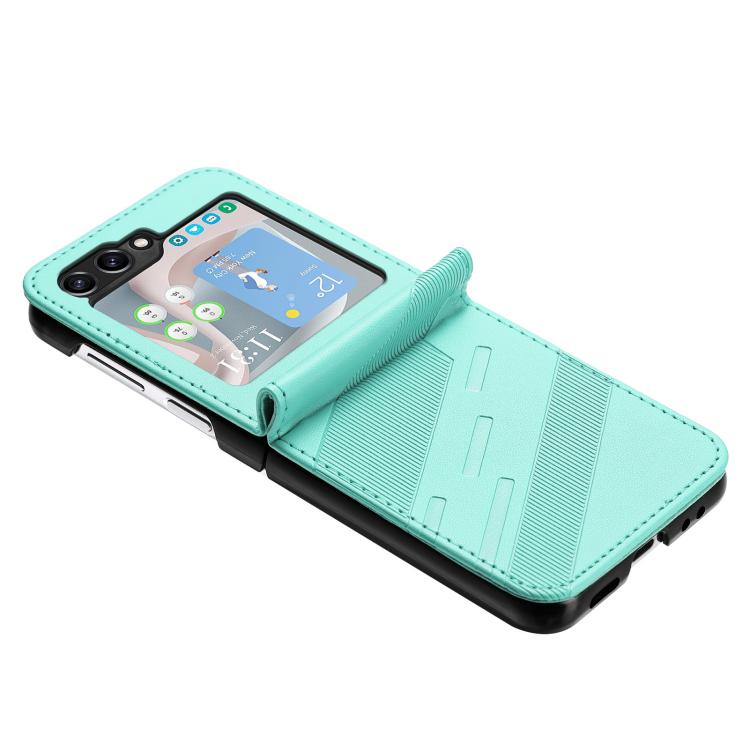 For Samsung Galaxy Z Flip5 5G Embossed Multi-functional Wallet Retro Leather Phone Case