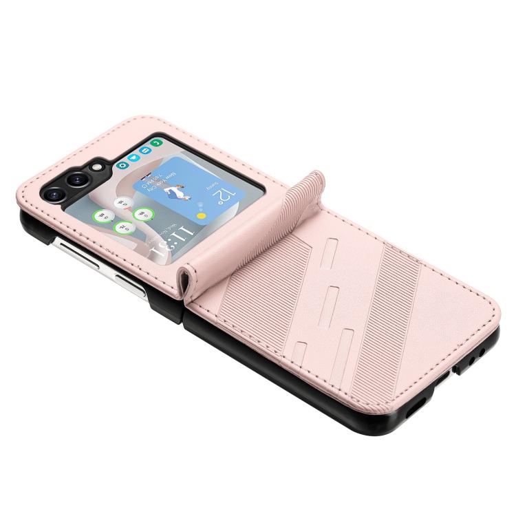 For Samsung Galaxy Z Flip5 5G Embossed Multi-functional Wallet Retro Leather Phone Case