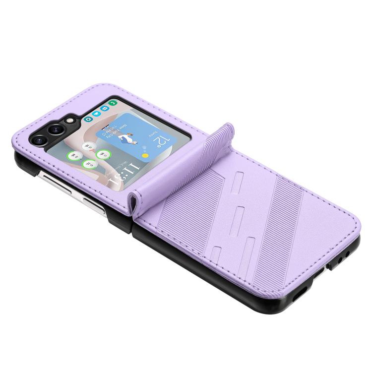 For Samsung Galaxy Z Flip5 5G Embossed Multi-functional Wallet Retro Leather Phone Case