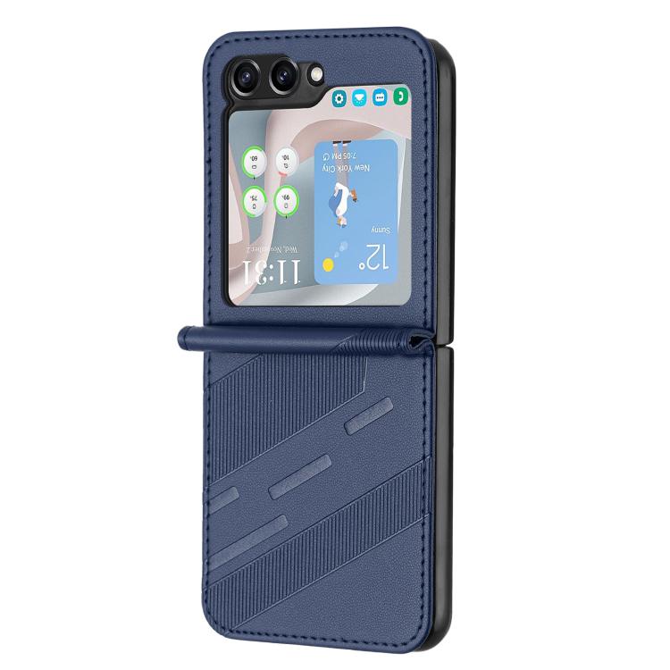 For Samsung Galaxy Z Flip5 5G Embossed Multi-functional Wallet Retro Leather Phone Case