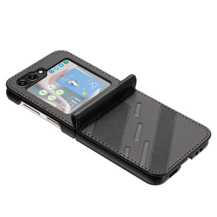 For Samsung Galaxy Z Flip6 / Flip7 FE Embossed Multi-functional Wallet Retro Leather Phone Case