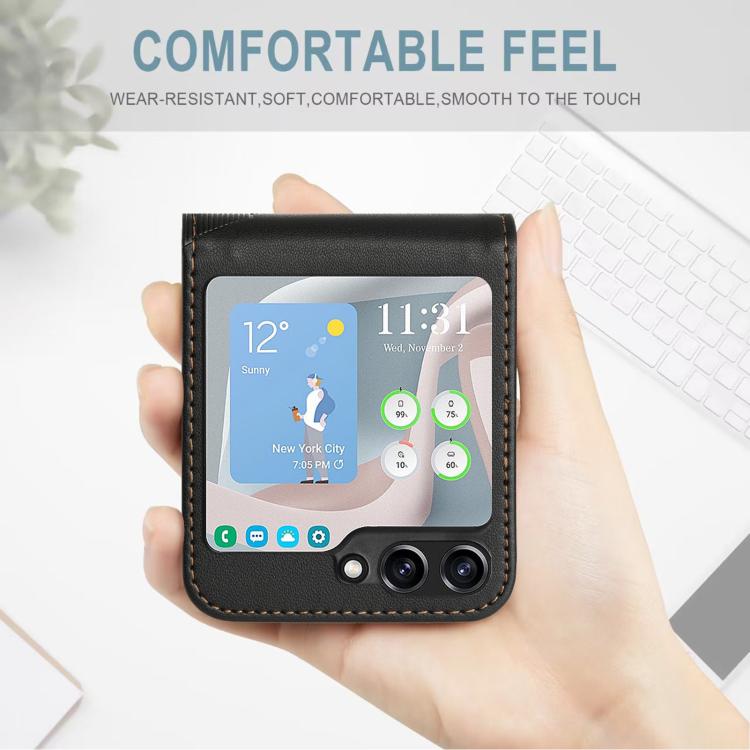 For Samsung Galaxy Z Flip6 / Flip7 FE Embossed Multi-functional Wallet Retro Leather Phone Case