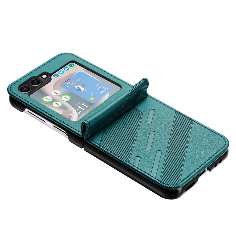 For Samsung Galaxy Z Flip6 / Flip7 FE Embossed Multi-functional Wallet Retro Leather Phone Case