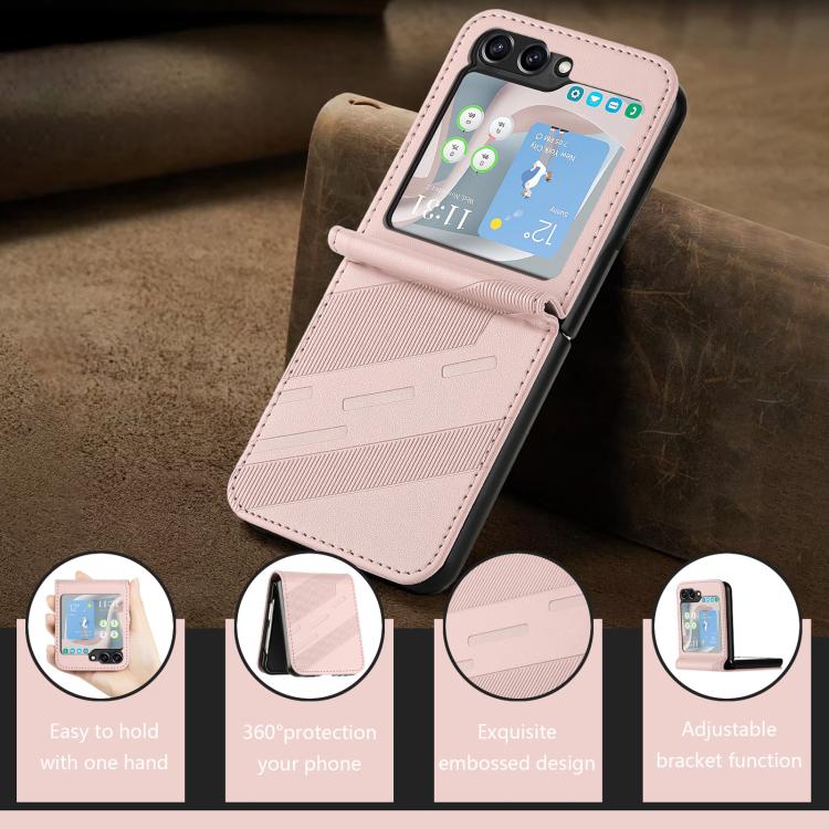 For Samsung Galaxy Z Flip6 / Flip7 FE Embossed Multi-functional Wallet Retro Leather Phone Case