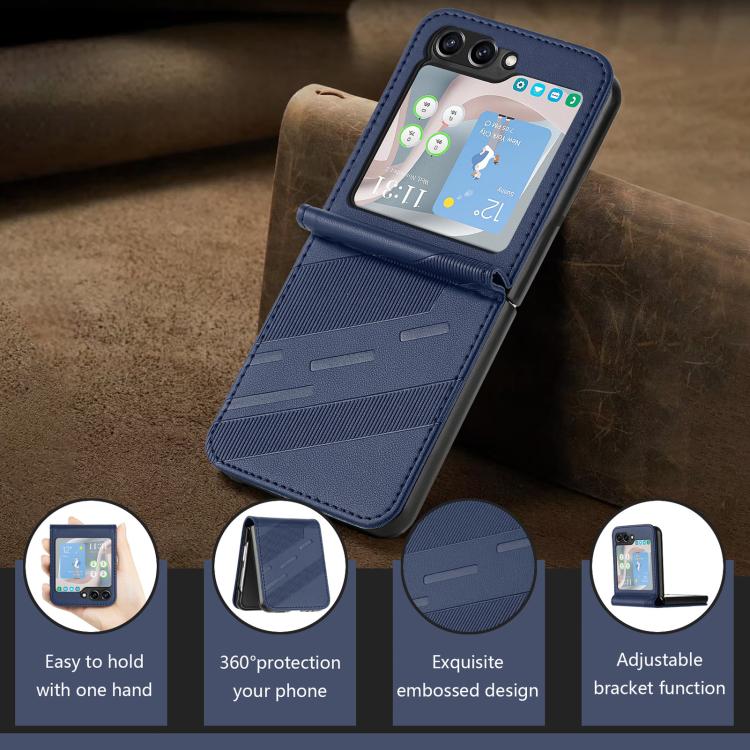 For Samsung Galaxy Z Flip6 / Flip7 FE Embossed Multi-functional Wallet Retro Leather Phone Case