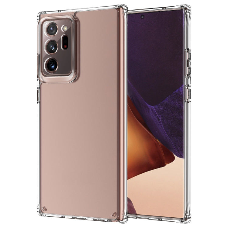 For  Samsung Galaxy Note20 Ultra Four Corner Airbag Shockproof TPU + PC Acrylic Case(Transparent)