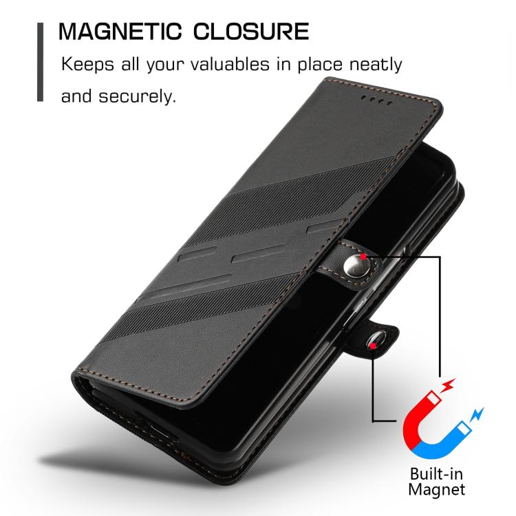 For Samsung Galaxy Z Fold6 5G Embossed Multi-functional Wallet Retro Leather Phone Case