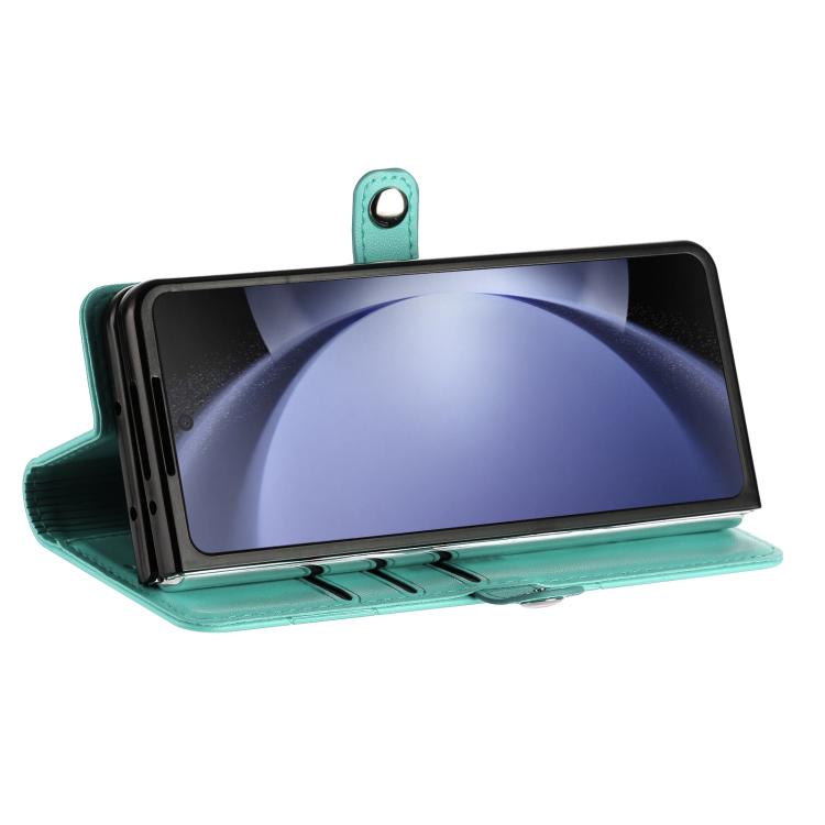 For Samsung Galaxy Z Fold6 5G Embossed Multi-functional Wallet Retro Leather Phone Case