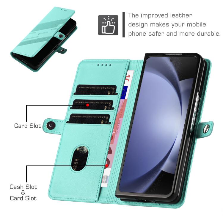 For Samsung Galaxy Z Fold6 5G Embossed Multi-functional Wallet Retro Leather Phone Case