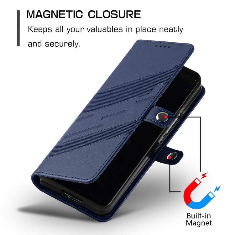 For Samsung Galaxy Z Fold6 5G Embossed Multi-functional Wallet Retro Leather Phone Case