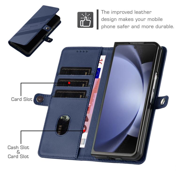 For Samsung Galaxy Z Fold6 5G Embossed Multi-functional Wallet Retro Leather Phone Case