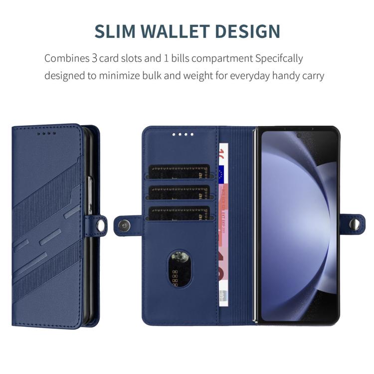 For Samsung Galaxy Z Fold6 5G Embossed Multi-functional Wallet Retro Leather Phone Case