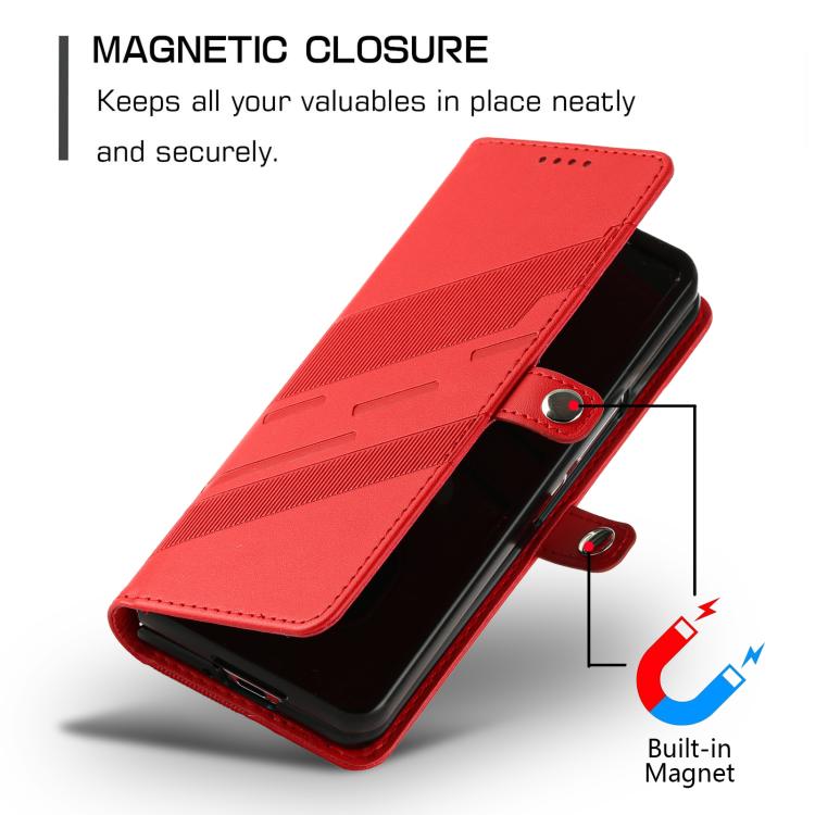For Samsung Galaxy Z Fold5 5G Embossed Multi-functional Wallet Retro Leather Phone Case