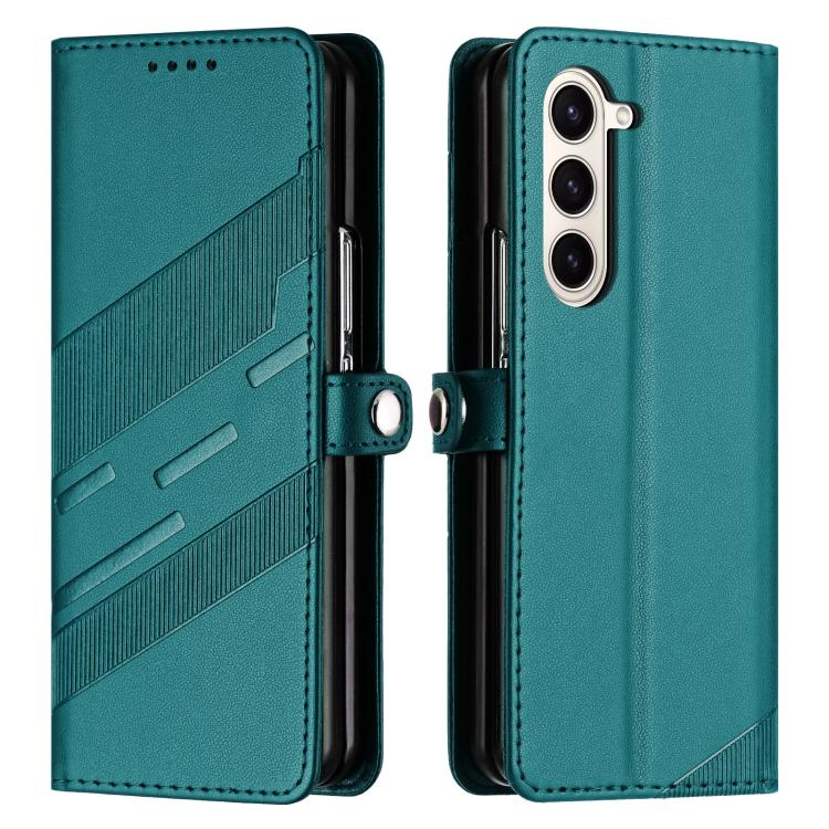 For Samsung Galaxy Z Fold5 5G Embossed Multi-functional Wallet Retro Leather Phone Case