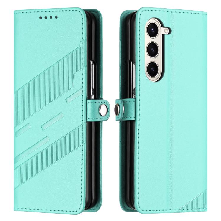 For Samsung Galaxy Z Fold5 5G Embossed Multi-functional Wallet Retro Leather Phone Case