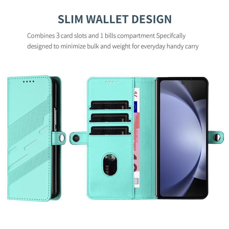 For Samsung Galaxy Z Fold5 5G Embossed Multi-functional Wallet Retro Leather Phone Case