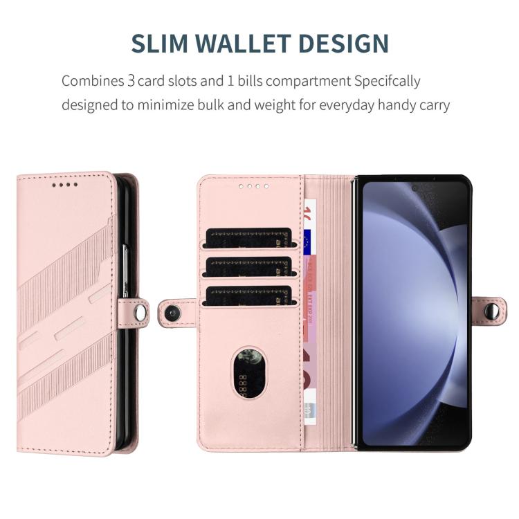 For Samsung Galaxy Z Fold4 5G Embossed Multi-functional Wallet Retro Leather Phone Case
