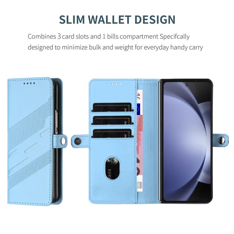 For Samsung Galaxy Z Fold4 5G Embossed Multi-functional Wallet Retro Leather Phone Case