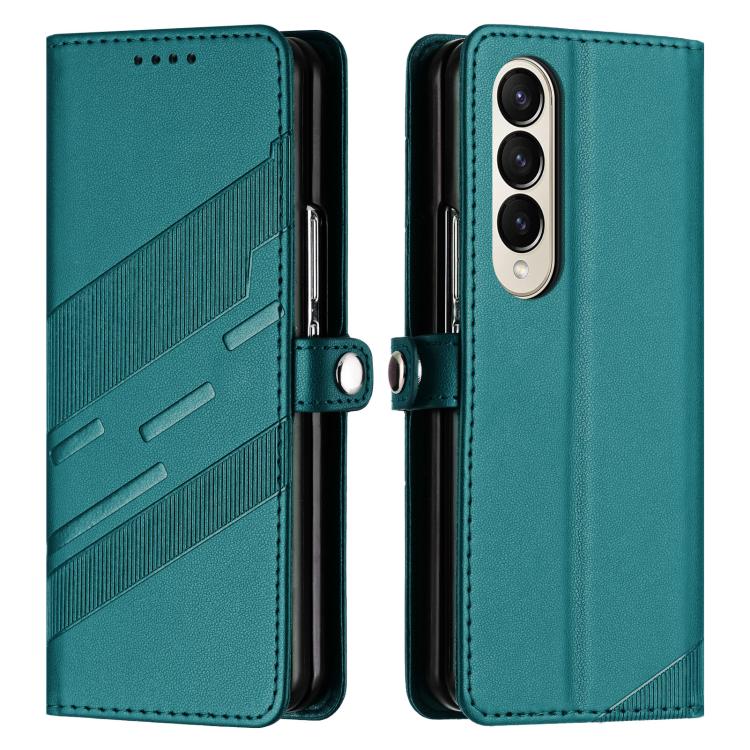 For Samsung Galaxy Z Fold3 5G Embossed Multi-functional Wallet Retro Leather Phone Case
