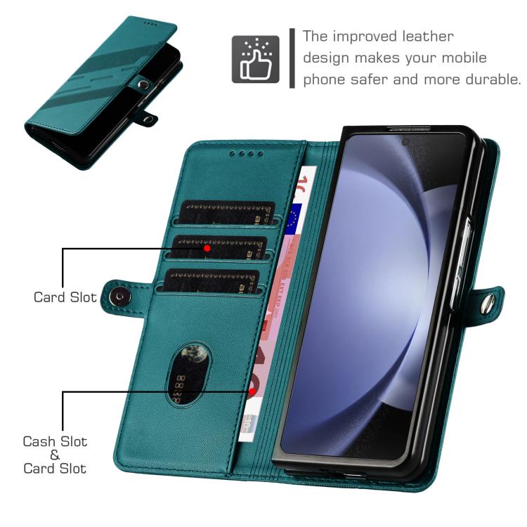 For Samsung Galaxy Z Fold3 5G Embossed Multi-functional Wallet Retro Leather Phone Case