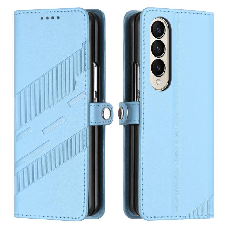 For Samsung Galaxy Z Fold3 5G Embossed Multi-functional Wallet Retro Leather Phone Case