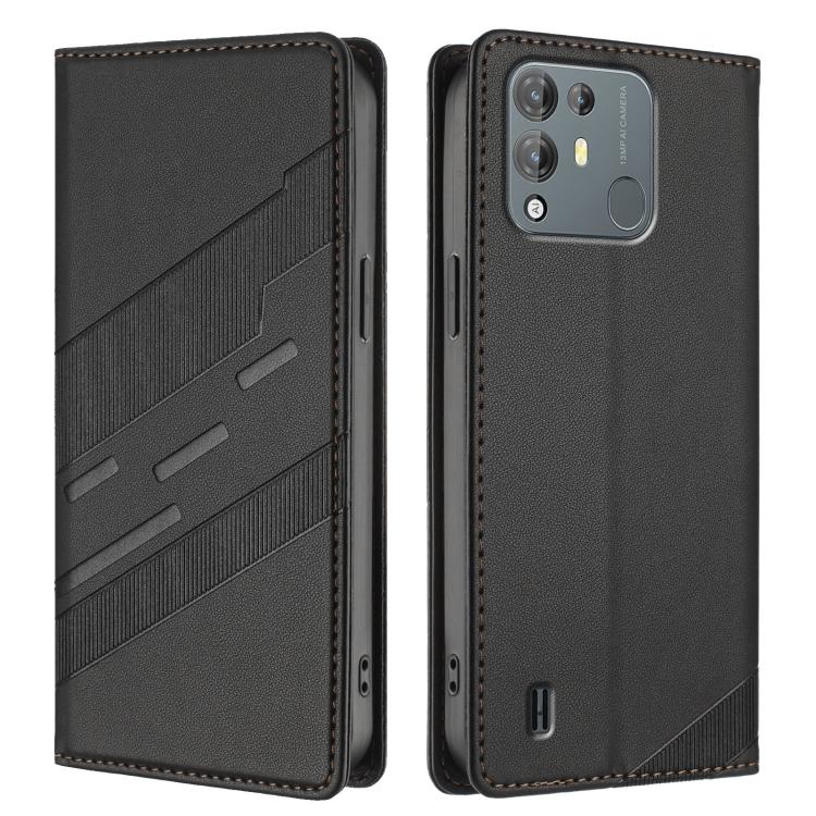For Blackview A55 Pro Embossed Multi-functional Wallet Retro Leather Phone Case
