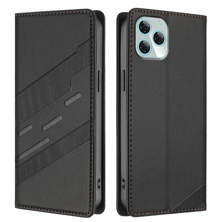 For Blackview A95 Embossed Multi-functional Wallet Retro Leather Phone Case